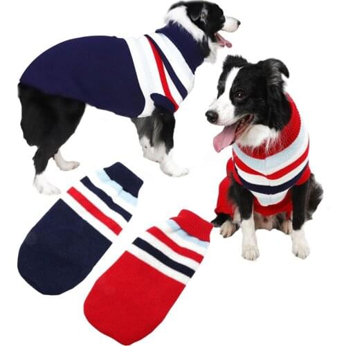 Knitted Dog Sweater Classic Cable Knit Dog Jumper Coat Warm Pet Winter Clothes Outfits For Dogs Cats Cold Season Clothes