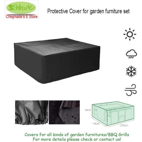 High quality ,Protective Cover for garden furniture set,235x135xH94cm,waterproofed garden use Furniture cover