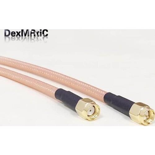 High-quality low-attenuation SMA Male Switch RP-SMA Male Plug pigtail cable RG142 50cm/100cm