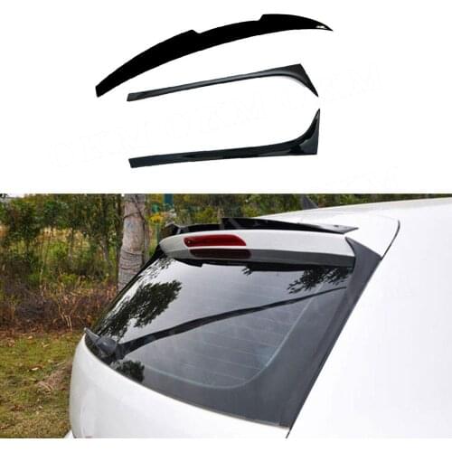 ABS Gloss Black MK7 Car-styling Rear Wing Side Spoiler Window Winglet for Volkswagen Golf 7 MK7 2014-2017 Not For GTI R
