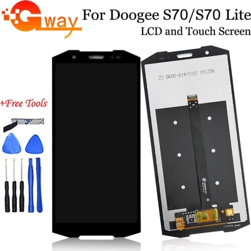 5.99"For Doogee S70 LCD Display Touch Screen Digitizer Assembly With Frame Replacement For Doogee S70 Lite LCD Phone Spair Parts