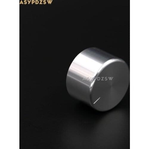1 PCS High light 35*22 Solid aluminum Volume knob Amplifier Potentiometer knob Silver