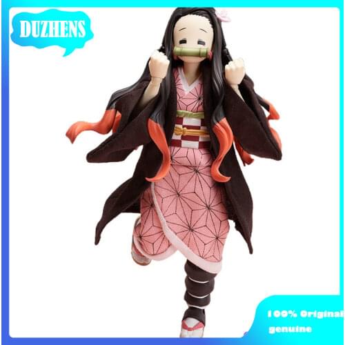 100% Original genuine Demon Slayer Kamado Nezuko 13.5cm figma Action Figure Anime Figure Model Toys Figure Collection Doll Gift