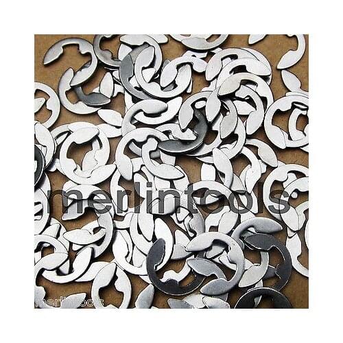 100Pcs 1.5mm Stainless Steel E-Clip / Snap Ring / Circlip