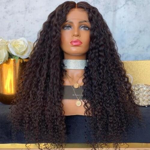 180denstiy Full Curly Lace Wigs with Baby Hair for Women kinky Curly Hair Synthetic Lace Front Wigs Heat Resistant Fiber Natural