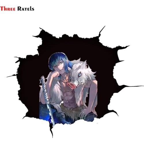 Three Ratels Inosuke Hashibira Anime 3D School Stickers Computer Sticker Car Decal