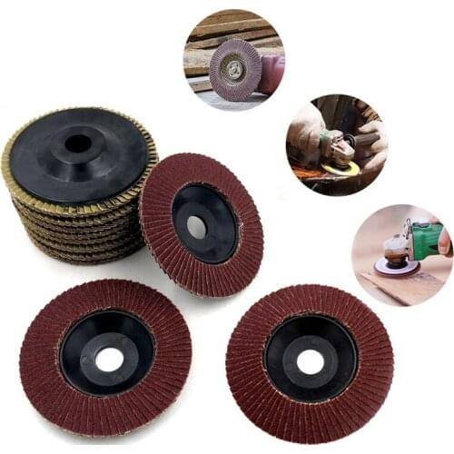 60 80 120 Grit Hole Dia 16mm Abrasive 100mm Polishing Grinding Wheel Quick Change Sanding Flap Disc For Grit Angle Grinder