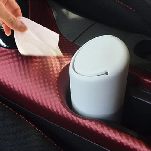 Intelitopia Car Trash Bin Silicone Universal Cup Coin Box Container Auto Rubbish Dustbin Car-styling Dust Case Car Organizer