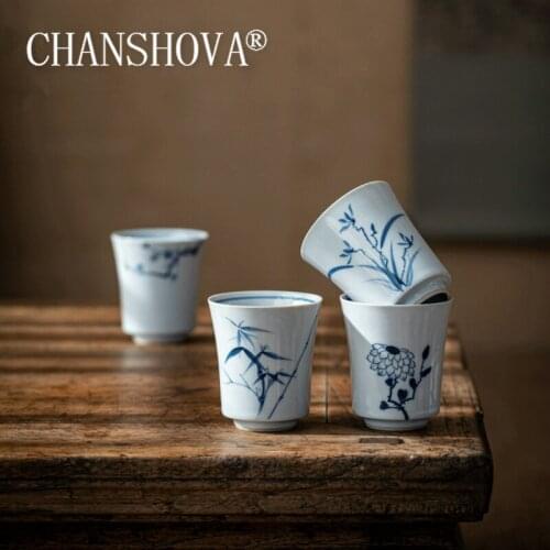 CHANSHOVA Chinese style Hand Painted ceramic 80ml tea cup Small coffee cup tea set China porcelain H625