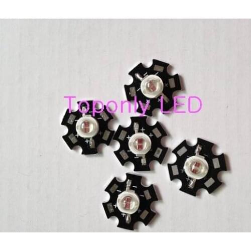 Epileds chips 5w deep red color light emitting diode with 20mm heatsink 650-660nm led grow lighting 240pcs/lot DHL free shipping