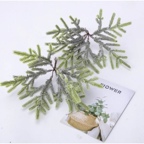 6pcs Mini Artificial Plant Silk Flower Green Leaves For Wedding Party Decoration Home Scrapbooking DIY Wreath Accessories