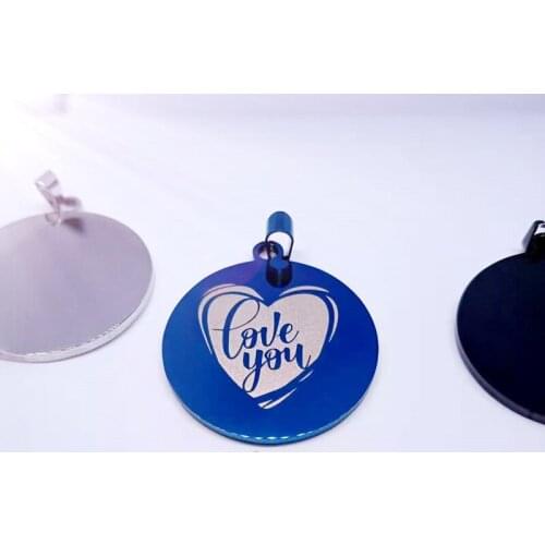 Stainless steel English alphabet I LOVE YOU Love heart Shape pendant Necklace Geometric letter Initials love gift jewelry