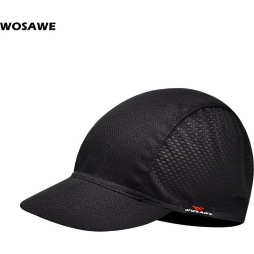WOSAWE Men Women Quick-Dry Polyester Cycling Hat Bicycle MTB Bike Cap Breathable Multicolor Fabrics UV Protection Riding Hat
