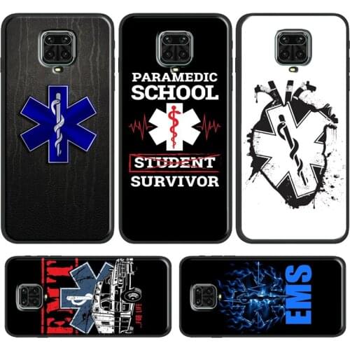 EMT EMS Medical Phone Case For Xiaomi Redmi Note 10 8 9 Pro 8T 9S 9T 9A 9C 8A 7A K40 Pro Back Cover Shell