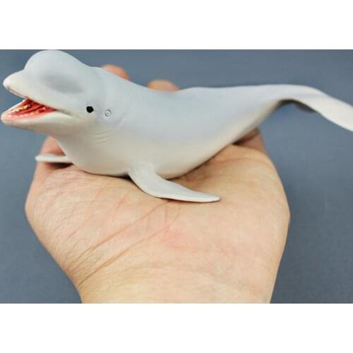 Whale Sealife Model Collect Ocean Sea Animals Model Toy Figures Sea Life Toy Children Beluga Educational Toy Gift Figurine