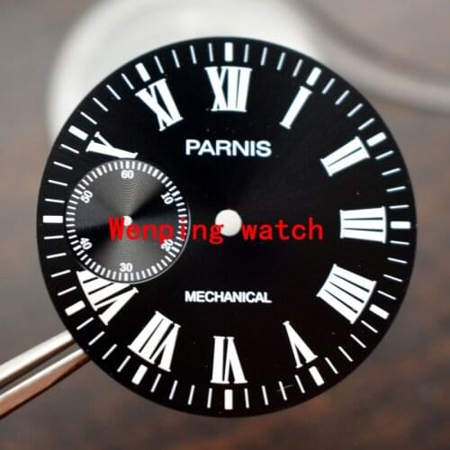 Fashion Trend Luxury Brands Parnis 38.9mm Luminous Black Dial Fit 6497-1,6497-2,Sea gull 3600 Series movement P704