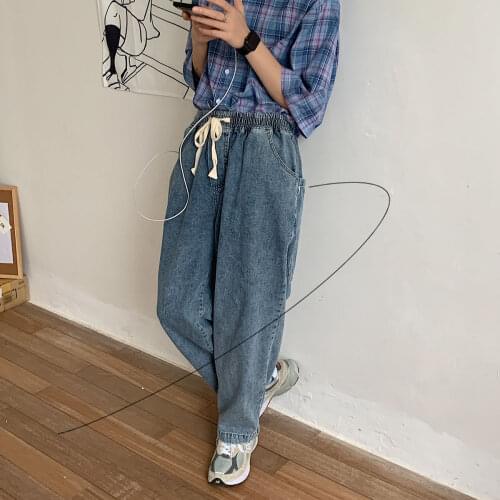 2020 Mens Fashion Cargo Big Pocket Casual Pants Baggy Homme Wash Jeans Blue Color High-quality Biker Denim Trousers M-2XL