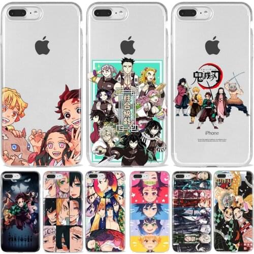 Kamado Nezuko Kimetsu no Yaiba Demon Slayer TPU Soft Phone Case For iphone 5 6/6s 7 8SPlus X XS XR 11 12pro Mini Max Fundas