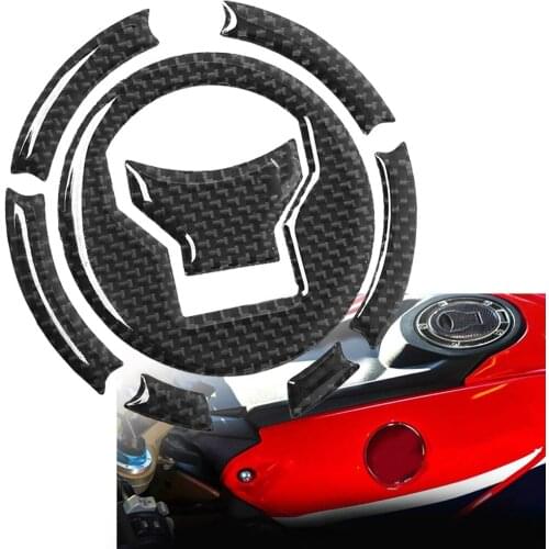 Motorcycle Carbon Fiber Gas Cap Tank Pad Filler Cover Sticker Decals For Honda CBR650F CBR650FA CBR500R CBR500RA CB1100NA