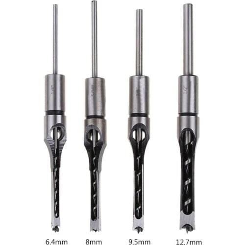 New 1pc Woodworking Drill Bit Square Hole Chisel Mortising Kit Mortise Tenon Wood Tool