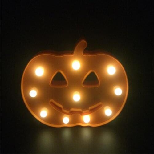 Easy Use Bedroom Festival Battery Powered Novelty Night Lamp Home Party Decoration ins Pumpkin Lamp Warm Light Halloween Fairy