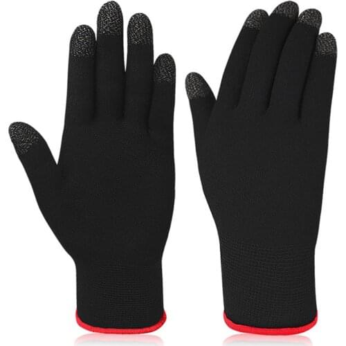 Sports Gloves Unisex Breathable Ultra-thin Gaming Gloves Game Controller Finger Cover Sweat Proof Gaming Full Finger Gloves