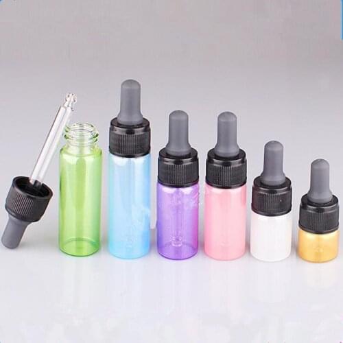 3ml 5ml 10ml 15ml Empty Glass Essential Oil Dropper Bottle Drop Liquid Pipette Bottle F2017819