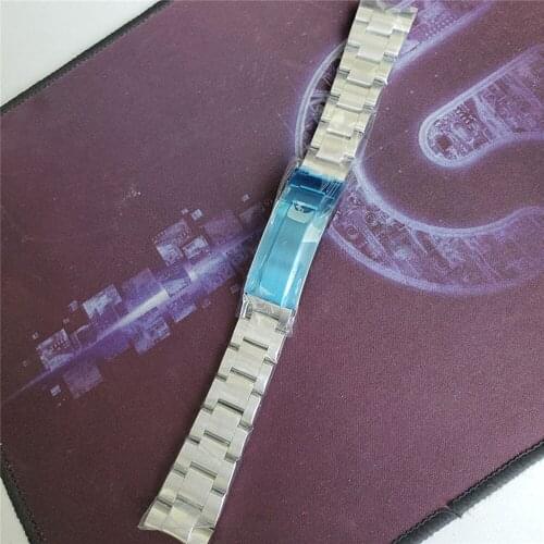 316 Stainless Steel Watch Band Belt 20mm Pull Teeth Clasp for SUB Watch Wristband Bracelet Accessories