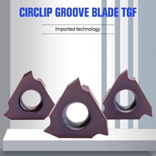 YOUSCARD 10Piece cutting tool TGF32R080 TGF32R100 TGF32R120 TGF32R150carbide inserts Circlip groove blade