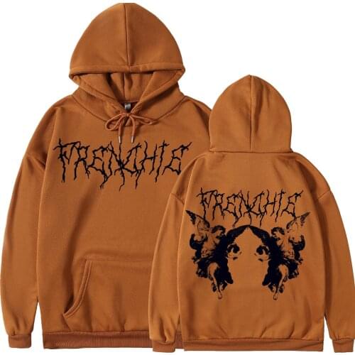 Y2k Angel Print Hoodies Men Harajuku Loose Solid Color Hoodie Hooded Sweatshirts Streetwear Harajuku Anime Punk Hip Hop Moletom