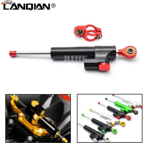 Universal CNC Motorcycle Street Bike Steering Damper Stabilizer Adjustable For HONDA CBR600F CBR DUCATI MONSTER M400 M600 Z1000