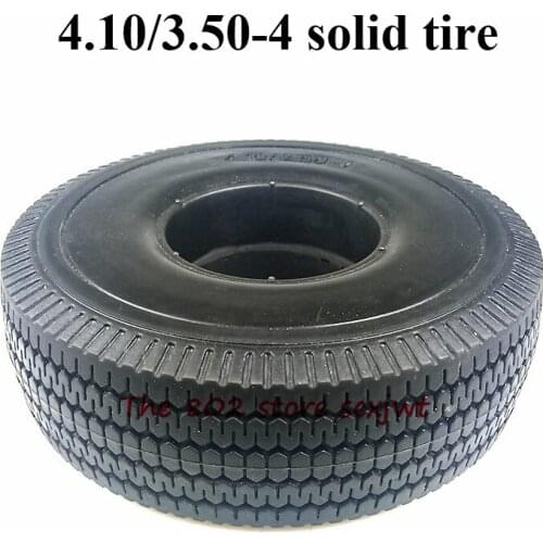 High Performance 4.10/3.50-4 Solid Tyre 410/ 350-4 Electric Scooter Without Inner Tube Wheel Tire