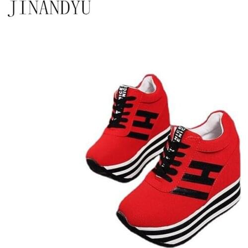 Platform Shoes Women Wedge Sneakers New Casual Shoes Woman Chunky Sneakers High Heel Sport Female Hidden Wedge Heel Sneakers