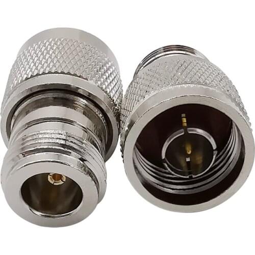 1Pcs Silver N Type RF Coax Adapter N Male Plug to N Female Jack Straight RF Coax Coaxial Adapter Connector