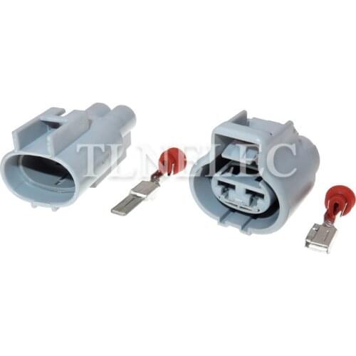 176146-6 176143-6 Te Tyco 2 Pin Male Female Gray Toyota Buick Excelle RAV4 Electronic Fan Plug Auto Connector