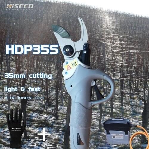 2019 new electric garden pruning shears, cutting diameter 35MM lithium battery scissors, convenient and high quality pruning