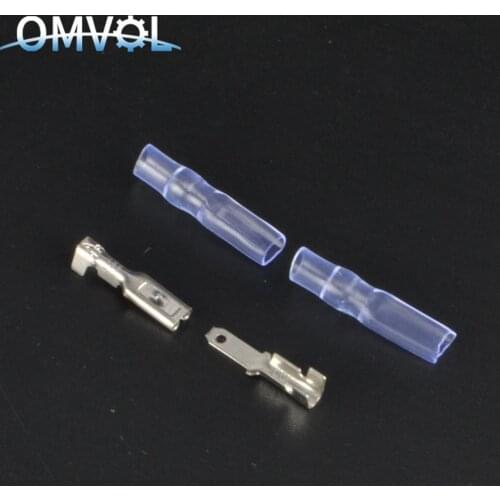 25set 2.8mm Crimp Terminal Female Spade Connector +Male Spade Connector+ Case
