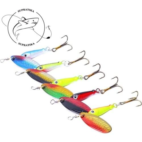 5pcs/set 5.5cm/9g Artificial Composite Rotating Sequins Metal Hard Bait 3D Simulation Eyes Wobblers Bionic Bait 6# Fishing Lure
