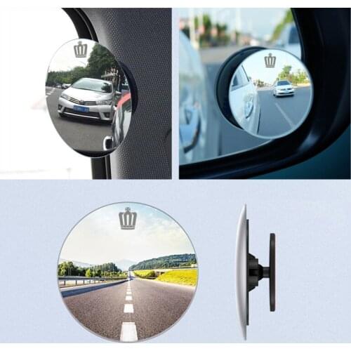 304 stainless steel mirror Car Rearview Mirror 360° Rotating Blind Spot Mirror Parking Accessories for Toyota CROWN 2010-2020