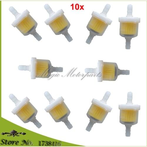 10 pcs Petrol Gas Fuel Filter with Magnet For Pit Dirt Bike Mini Moto Quad ATV Motorcycle Motocross