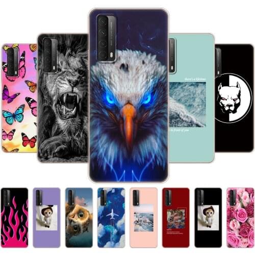 For Huawei P smart 2021 Cases 6.67" Soft touch Silicon Back Phone Cover For PSmart 2021 Bumper Protective Funda Shell Etui Bag