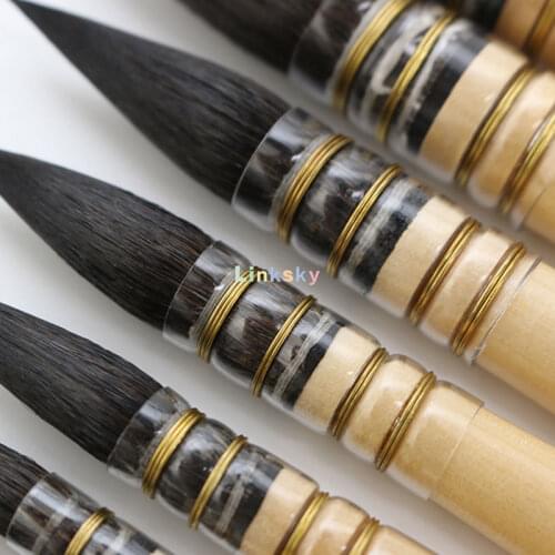 Da Vinci Watercolor Series 418 Petit Gris Pur Paint Brush, Wash/Mop Pure Russian Blue Squirrel,Professional art supplies