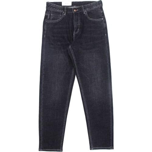 2021 autumn and winter new mens jeans loose straight casual business stretch high waist pants baggy jeans men for xiaomi youpin