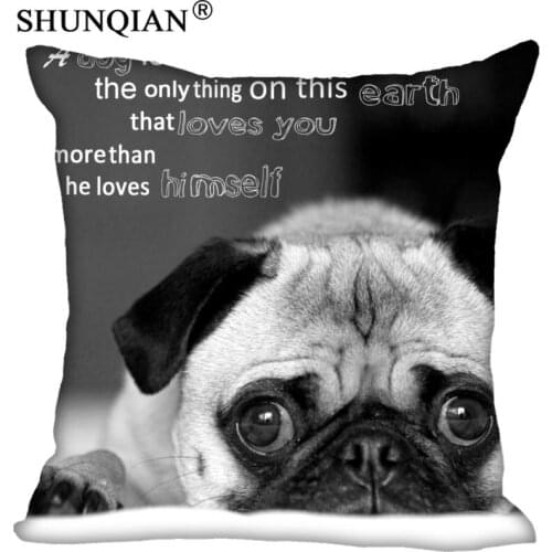 LUQI New A dog is the only thing on this earth 45X45 CM Soft Pillowcase pillow case pillow cover