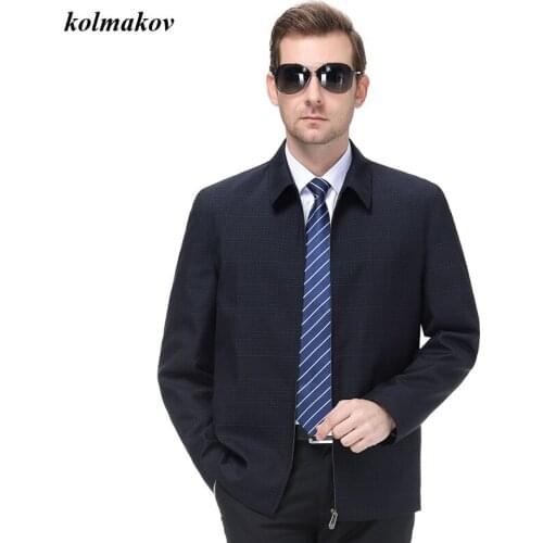 New Arrival Spring And Autumn Style Men Boutique Plaid Jacket Coat High Quality Leisure Zippers Plus Size Jacket Dress M-7XL