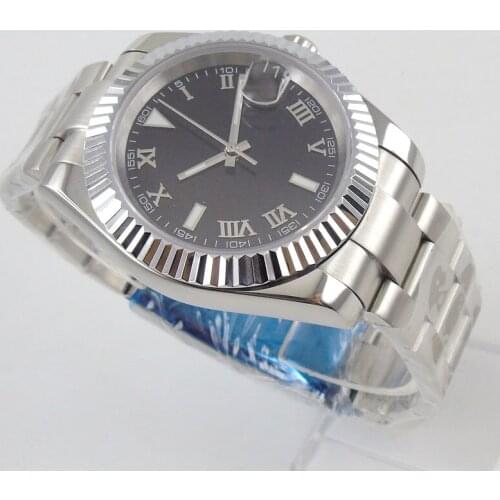 40mm Sterile Dial Sapphire Glass Date Luminous MIYOTA 8215 Automatic Movement Mens Watch