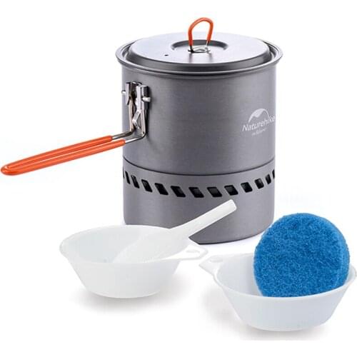 【New store 】 2-3 Person Non-stick Picnic Pot And Pan Camping Pot Outdoor Folding Cookware NH15T216-G Naturehik