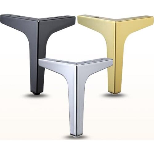 4pcs Black Gold Coffee Table Legs for Metal Furniture Sofa Bed Chair Leg Iron Desk Cabinet To The Dresser Foot Bathroom