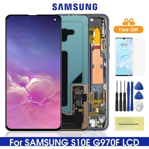 Original Screen For SAMSUNG Galaxy S10E G970F/DS G970U G970W SM-G9700 Lcd Display Touch Screen With Frame For Samsung S10e