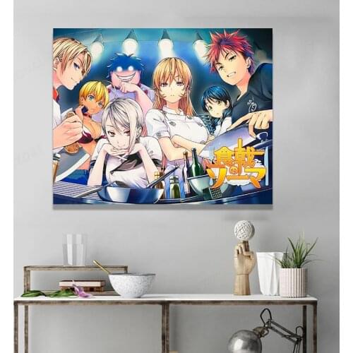 Superior Posters Shokugeki No Soma Poster Anime Food Wars Home Decor Wall Art Promo Erina Japan Canvas Poster